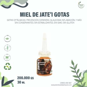 Gotas Miel de Jate'í Orgánica.
