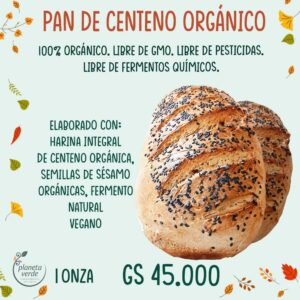 Pan de Centeno Orgánico