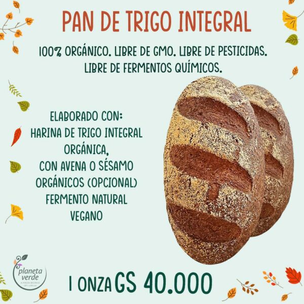 Pan de Trigo Integral Orgánico