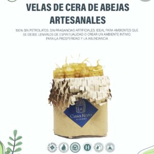 Velas Cortas de Cera de Abejas