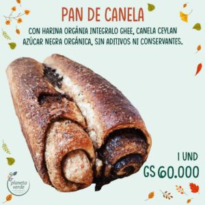 Pan de Canela (tipo Roll) Orgánico