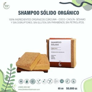 Shampoo Sólido Orgánico Cúrcuma