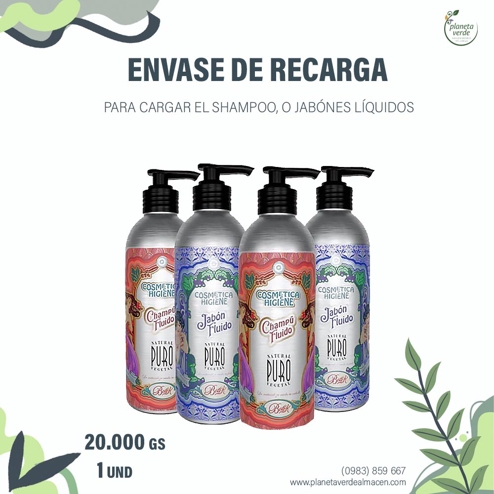 Envase (Refil) Ecológico Para recarga