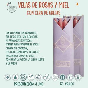 velas de Rosas y Miel
