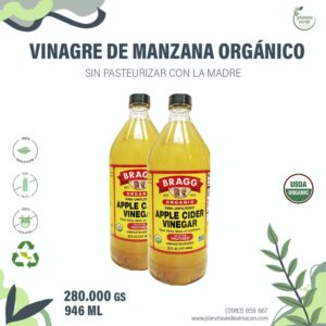 Vinagre de Manzana Orgánico sin Pasteurizar