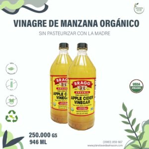 Vinagre de Manzana Orgánico sin Pasteurizar