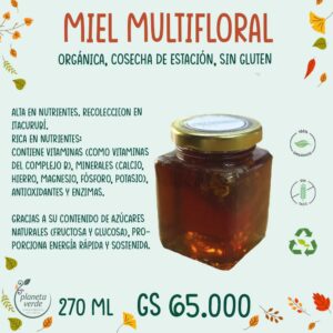 Miel Multifloral Orgánica Nacional