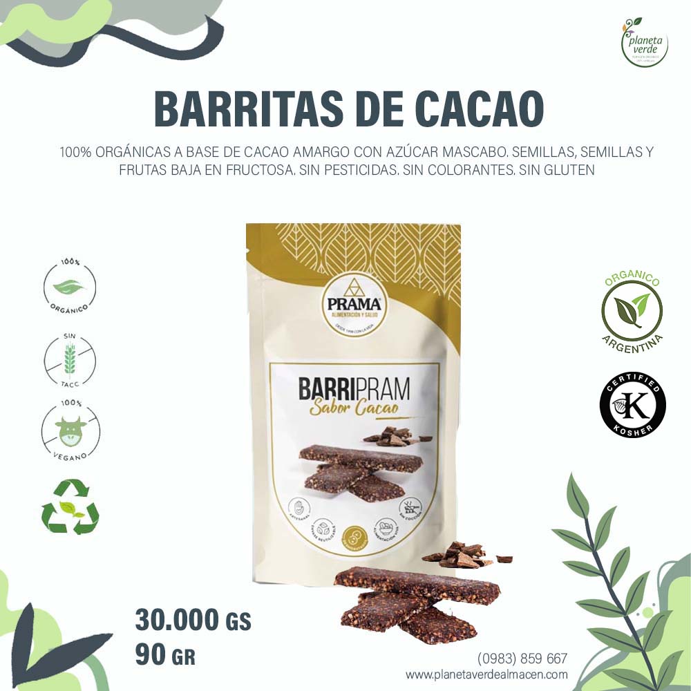 Barrita de Cacao Orgánica