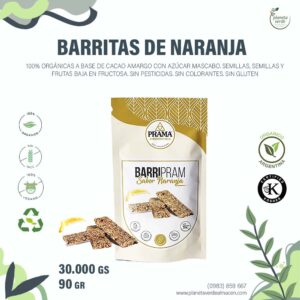 Barritas de Naranja Orgánica