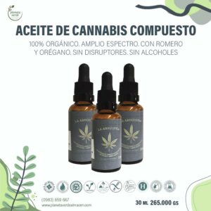 Aceite de Cannabis Compuesto con Extracto de Orégano + Romero