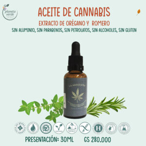 Aceite de Cannabis con Extracto de Orégano y Romero Orgánico