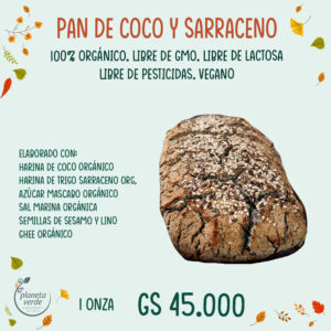 Pan de Coco y Sarraceno Orgánico