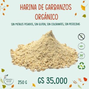 Harina de Garbanzos Orgánicos. Fraccionado