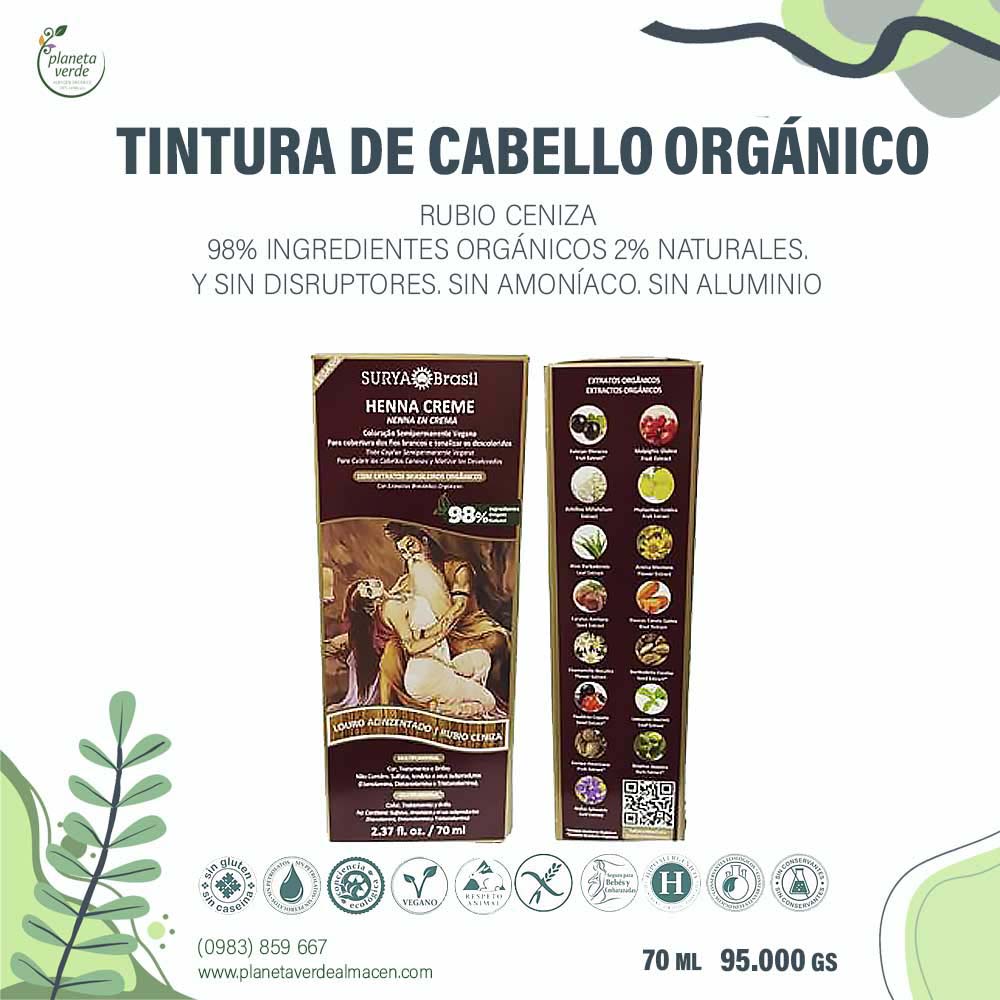 Tintura de Cabello - Rubio Ceniza