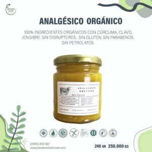 Analgésico Orgánico - Sebo de Res + Cúrcuma + Clavo de olor