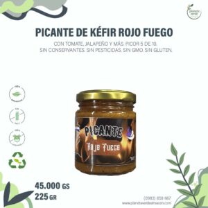 Picante de Kéfir. Rojo Fuego