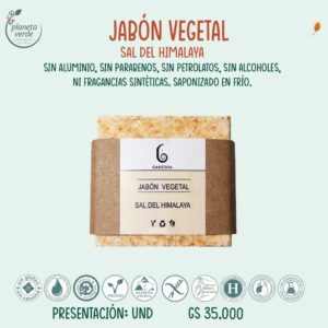 Jabón Vegetal Orgánico - Sal del Himalaya