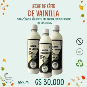 Leche de Kéfir con Vainilla