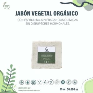 Jabón Vegetal de Espirulina Orgánico