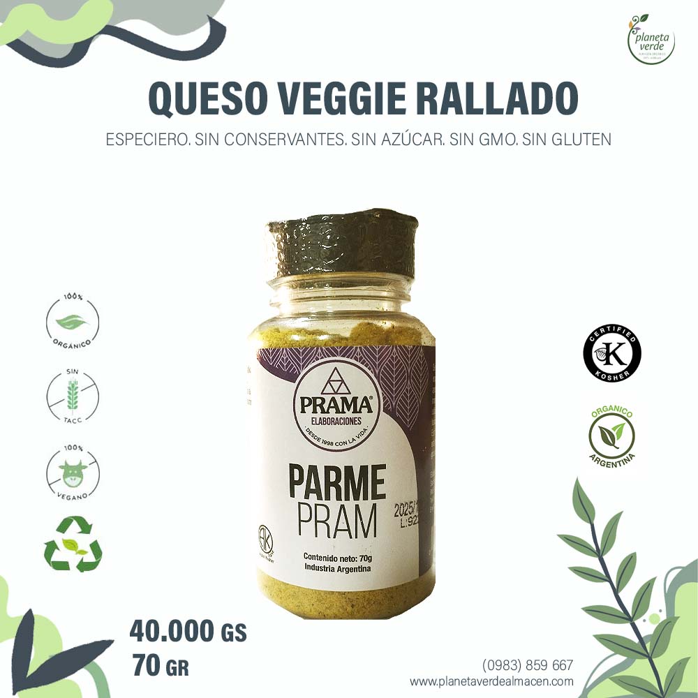 Queso Rallado Veggie. Especiero