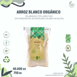 Arroz Blanco Largo Orgánico