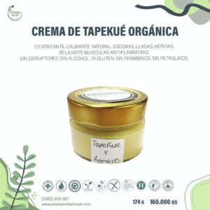 Crema de Tepekué y Romero Orgánico.