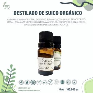 Aceite Destilado de Suico Orgánico
