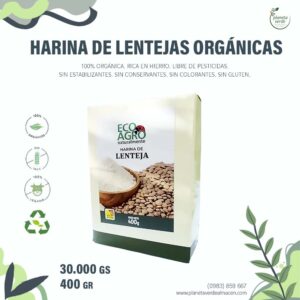 Harinas de Lentejas Orgánicas