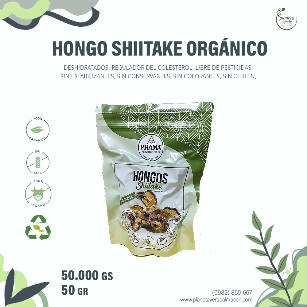 Hongos Shiitake Orgánicos