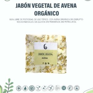 Jabón vegetal de Avena Orgánica