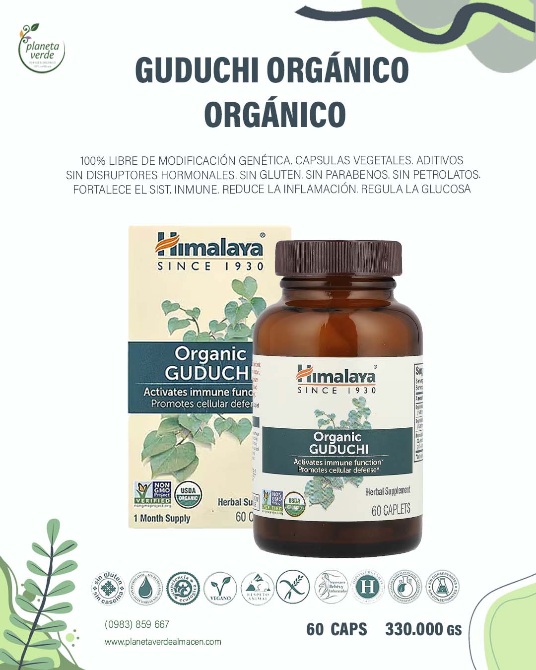 Goduchi Orgánico. Caps x 60