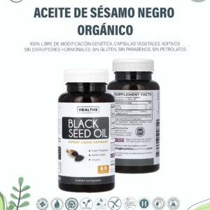 Aceite de Sésamo Negro - Black Seed Oil x 60 caps