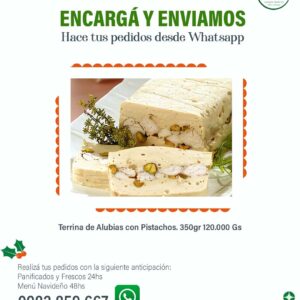 Terrina de Alubias con Pistachos