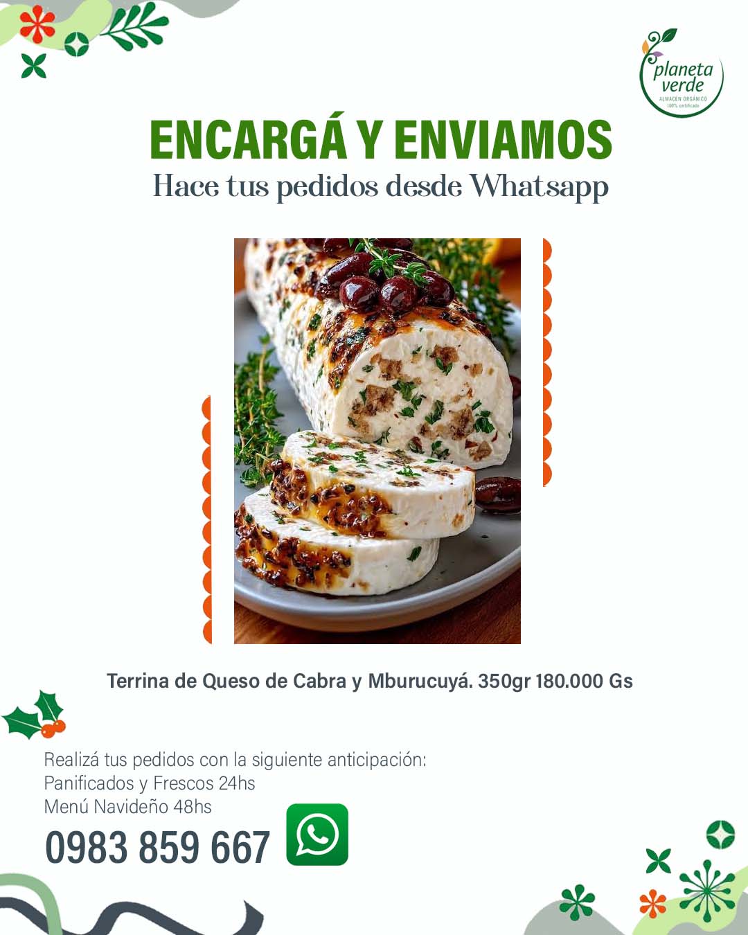 Terrina de Queso de Cabra y Mburucuyá