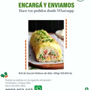 Roll de Zuccini relleno de Atún