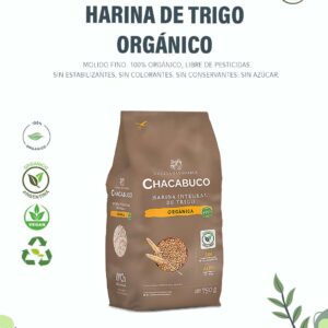 Harina Integral de Trigo Orgánico. Molido fino