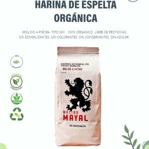 Harina Integral de Espelta Orgánica. Tipo 000. Molido a Piedra